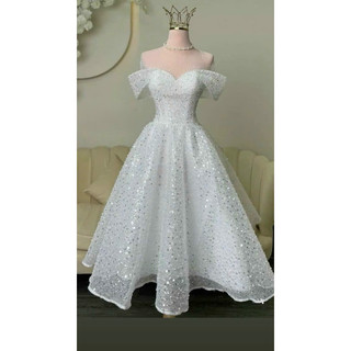 Đầm dự tiệc liLystore dáng xoè kim sa hạt óng ánh ( CÓ LƯỚI Ở CỔ NGỰC ) full size S/M/L/XL  Có nhận may theo số đo