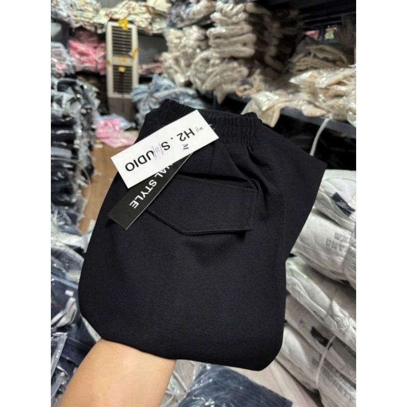 Quần baggy chất nỉ  QC xịn  dày đẹp lưng  thun 2 túi  chéo | BigBuy360 - bigbuy360.vn