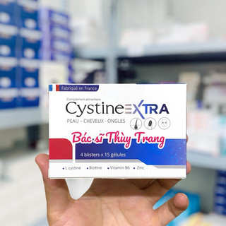 Viên uống làm sáng da, giảm tóc gãy rụng, chắc khoẻ móng Cystine Extra - hộp 60 viên