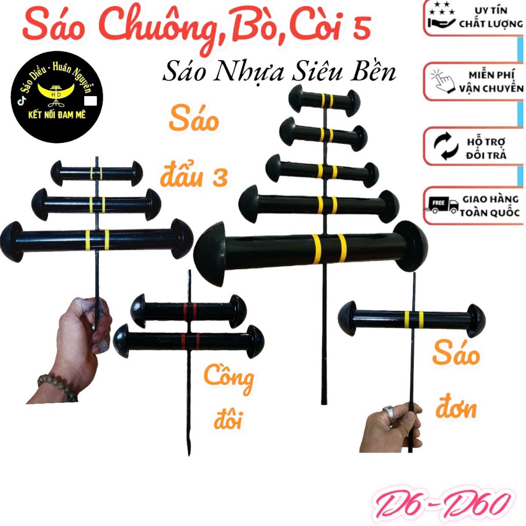 Sáo Diều full nhựa D8-d60 💥 HÀNG CAO CẤP 💥 Sáo Diều chống đâm bổ và va đập siêu bền