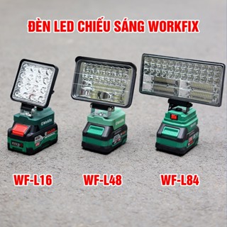 [CHÍNH HÃNG] Đèn LED Chạy pin máy khoan WORKFIX 16,48,84 Bóng LED Tiện Lợi