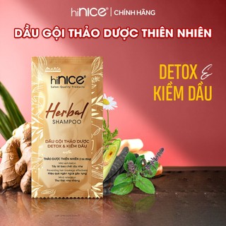  Gói Dầu Gội Tinh Dầu Thảo Dược Thiên Nhiên hiNICE Herbal Shampoo Hỗ Trợ Detox & Kiềm Dầu Da Đầu 