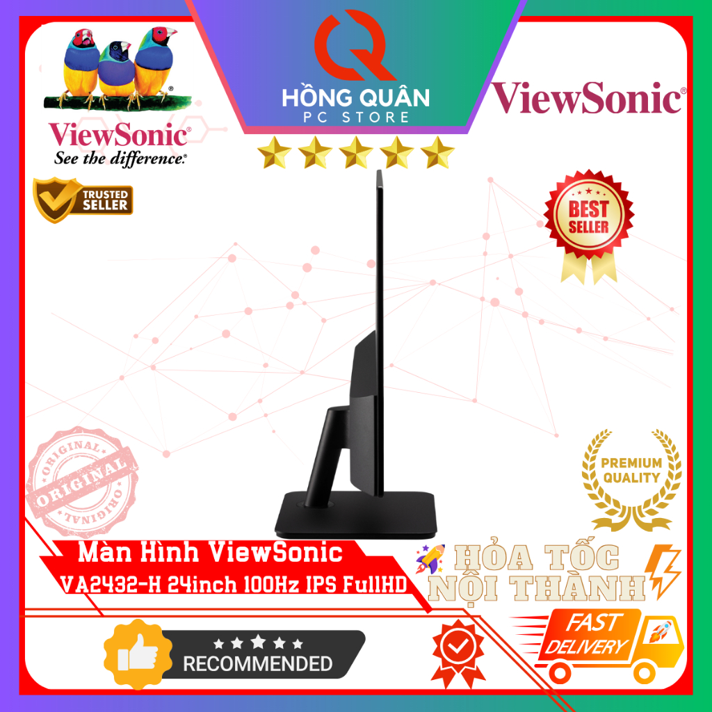 Màn Hình ViewSonic VA2432-H 24inch 100Hz IPS 1ms FullHD New - Hàng Chính Hãng Bảo Hành 3 Năm | BigBuy360 - bigbuy360.vn