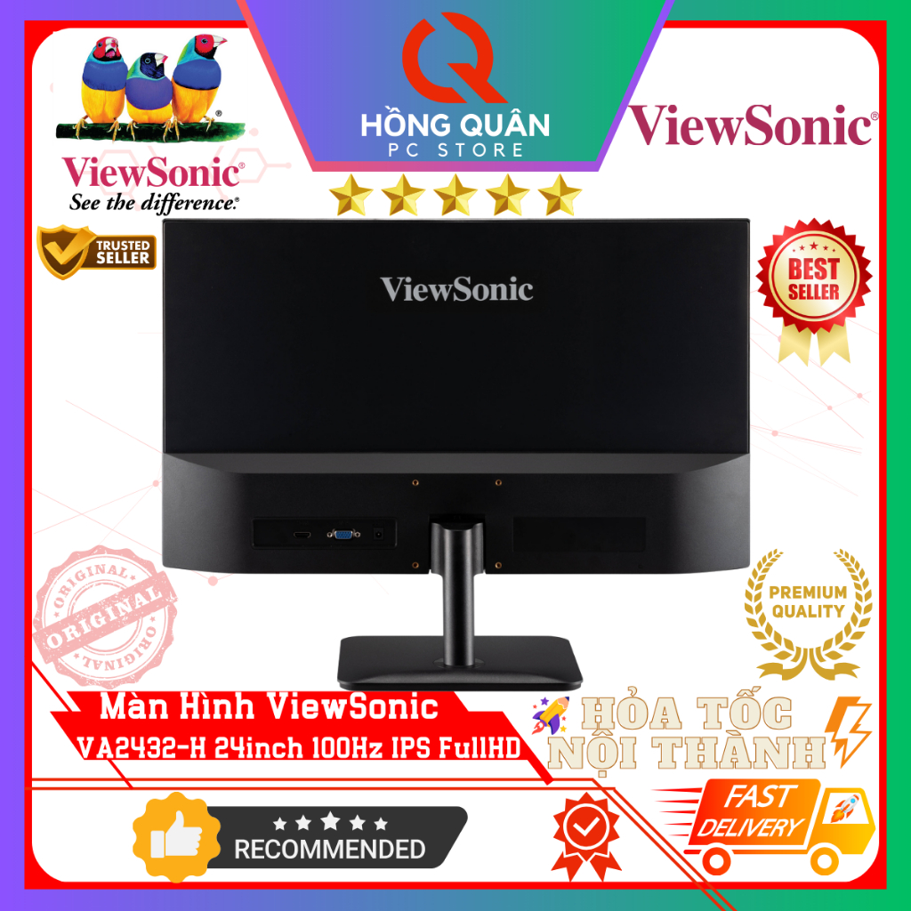 Màn Hình ViewSonic VA2432-H 24inch 100Hz IPS 1ms FullHD New - Hàng Chính Hãng Bảo Hành 3 Năm | BigBuy360 - bigbuy360.vn