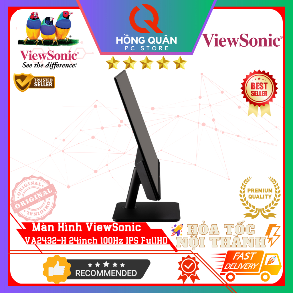 Màn Hình ViewSonic VA2432-H 24inch 100Hz IPS 1ms FullHD New - Hàng Chính Hãng Bảo Hành 3 Năm | BigBuy360 - bigbuy360.vn