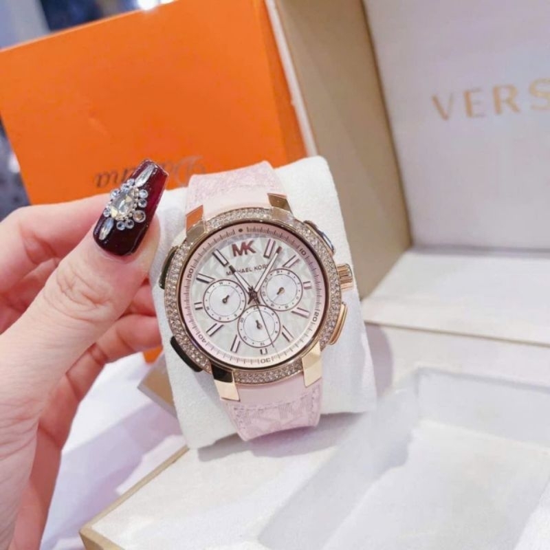 [Chính Hãng 100%] Đồng Hồ Nữ  Michael Kors MK7222 (7222) Máy Quartz (Pin), Kính Khoáng Size 42 Dây D