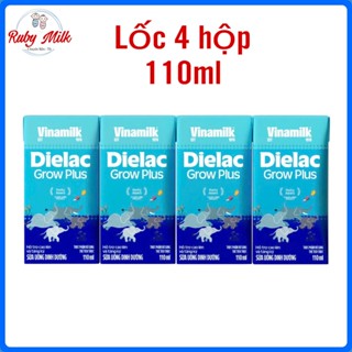 [Date 1.2026] Lốc 4 hộp Sữa bột pha sẵn Dielac Grow Plus 110ml
