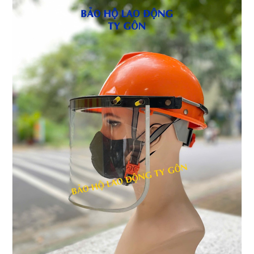 Mặt nạ mài cắt kim loại chống văng bắn Usafety Loại gắn nón bảo hộ