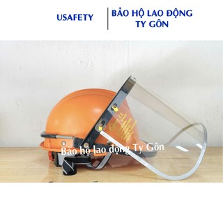 Mặt nạ mài cắt kim loại chống văng bắn Usafety Loại gắn nón bảo hộ