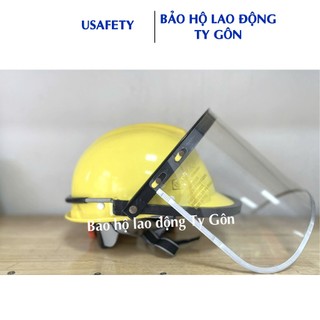 Mặt nạ mài cắt kim loại chống văng bắn Usafety Loại gắn nón bảo hộ