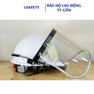 Mặt nạ mài cắt kim loại chống văng bắn Usafety Loại gắn nón bảo hộ