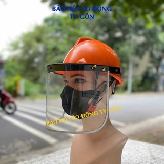 Mặt nạ mài cắt kim loại chống văng bắn Usafety Loại gắn nón bảo hộ