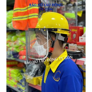 Mặt nạ mài cắt kim loại chống văng bắn Usafety Loại gắn nón bảo hộ