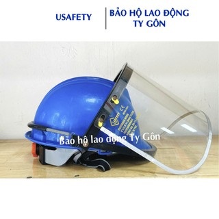 Mặt nạ mài cắt kim loại chống văng bắn Usafety Loại gắn nón bảo hộ