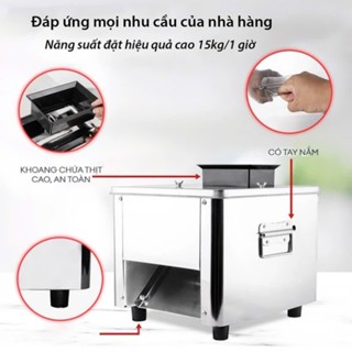 (bh 12 tháng) Máy cắt thịt tươi sống 850W thái bì tai heo thịt bò (sẵn hàng)