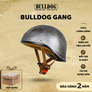 [Hàng Chính Hãng] Mũ Bảo Hiểm Nửa Đầu BULLDOG Gang Nhỏ Gọn, Phong Cách