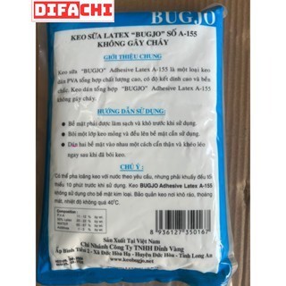 Bịch 1 kg Keo sữa Latex BUGJO - No.A155, keo gép chuyên dùng cho gỗ