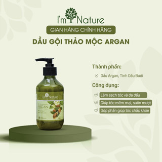 Dầu Gội Xả Thảo Mộc Argan IM NATURE Thiên Nhiên - Ngăn Rụng Tóc Gàu Ngứa An Toàn Bà Bầu Sau Sinh