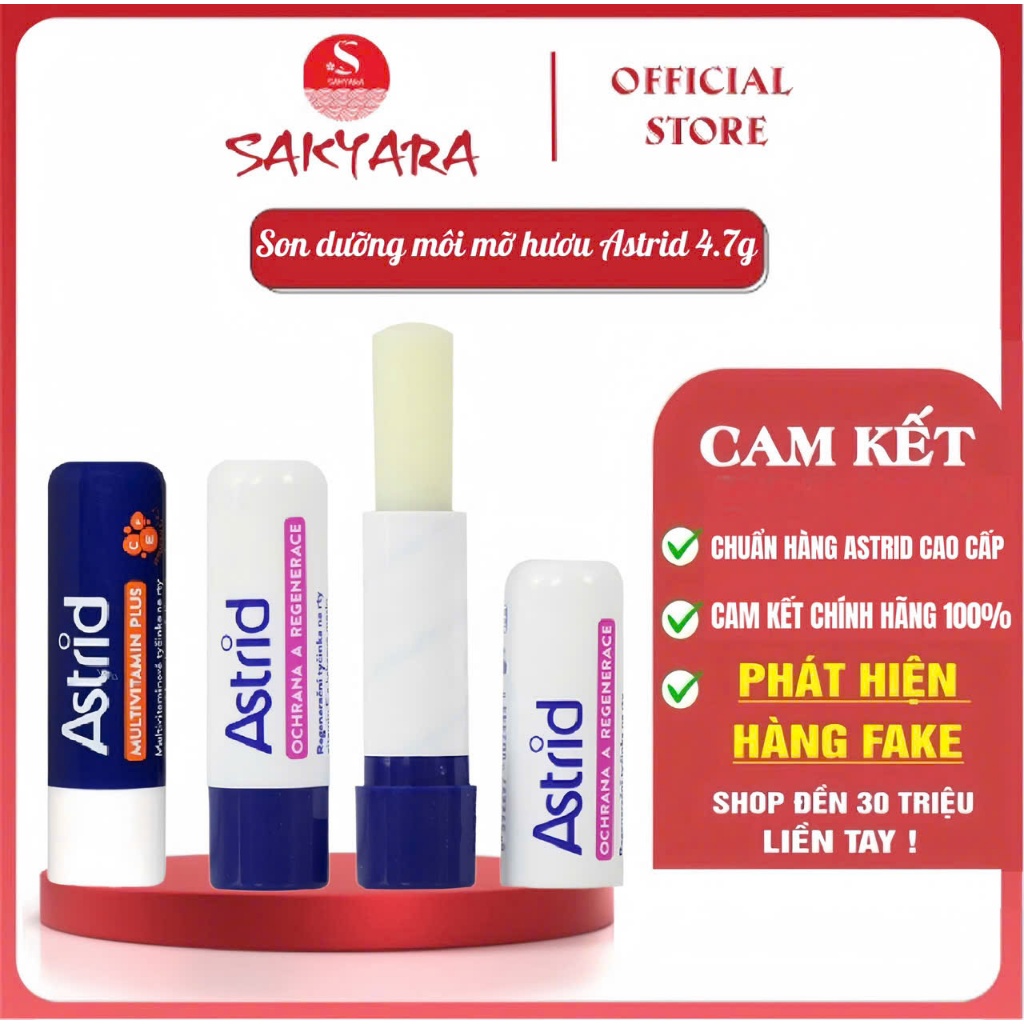 Son dưỡng môi mỡ hươu Astrid giúp dưỡng ẩm tái tạo môi bản lớn