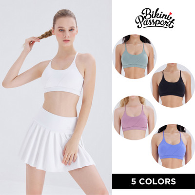 Áo tập gym, yoga, chạy bộ, pickleball, thể thao đa năng BIKINI PASSPORT may chéo tặng MÚT - BG117