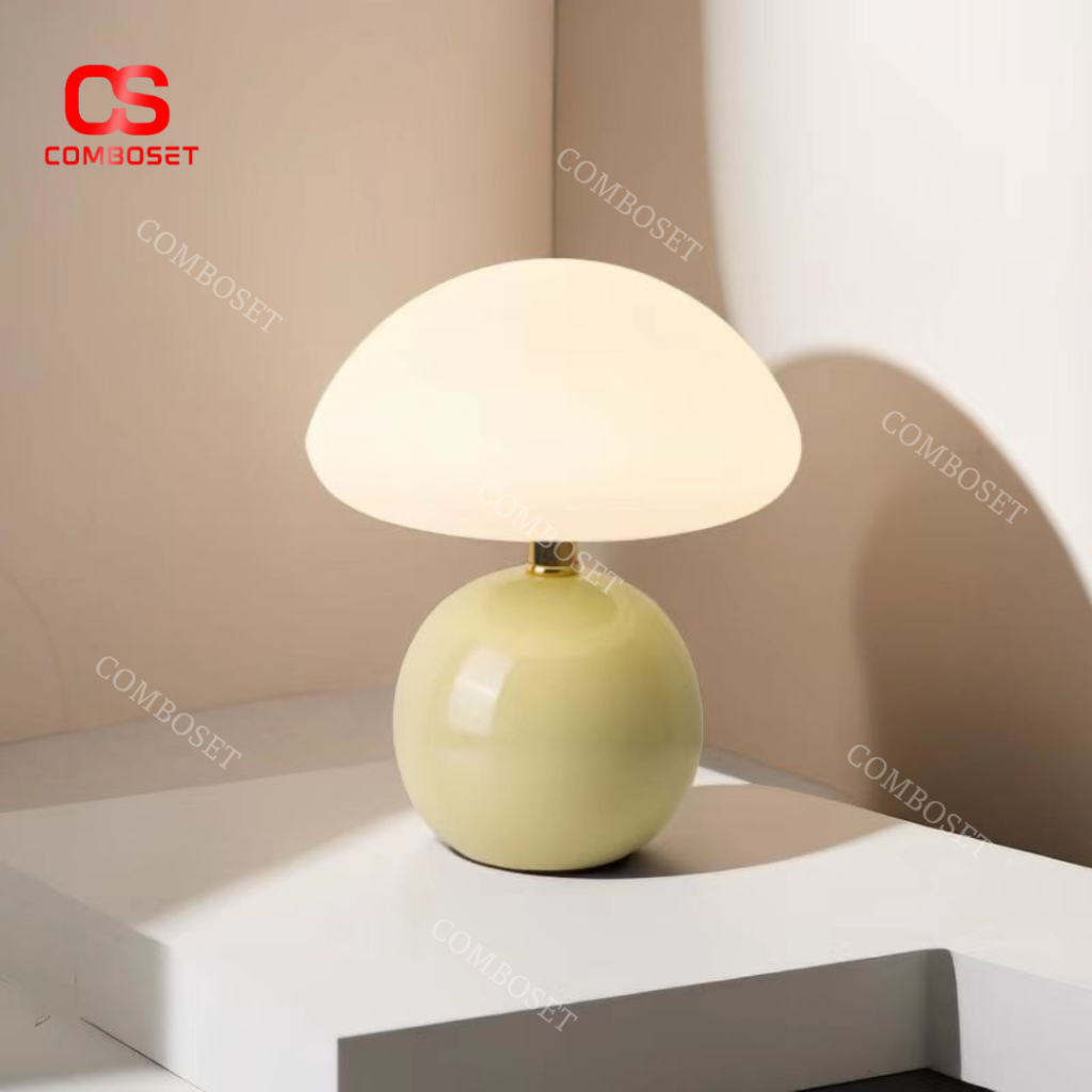 Đèn Bàn Hình Nấm LED 3 Chế Độ Màu Bảo Vệ Mắt và Trang Trí lạ mắt