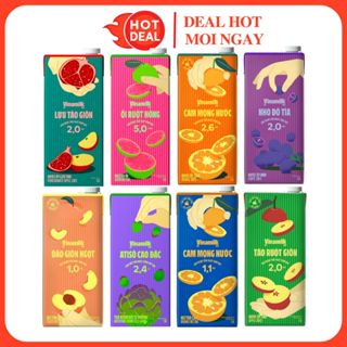 [MẪU MỚI] Nước Ép Ổi/Nho/Cam/Cà Chua/Táo/Đào Đủ Vị Vfresh Vinamilk Hộp 1L