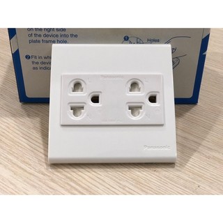 Ổ cắm đôi 3 chấu panasonic