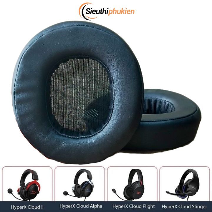1 Cặp Đệm bọc tai nghe HyperX Cloud II / Alpha / Flight / Stinger , ốp da cho tai nghe HyperX