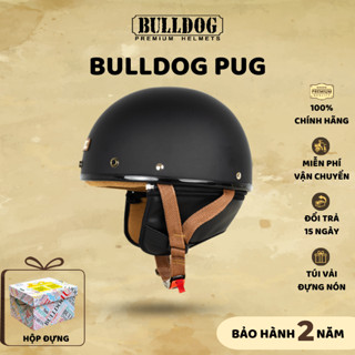 [Hàng Chính Hãng] Mũ Bảo Hiểm Nửa Đầu BULLDOG Pug Nhỏ Gọn Tiện Dụng