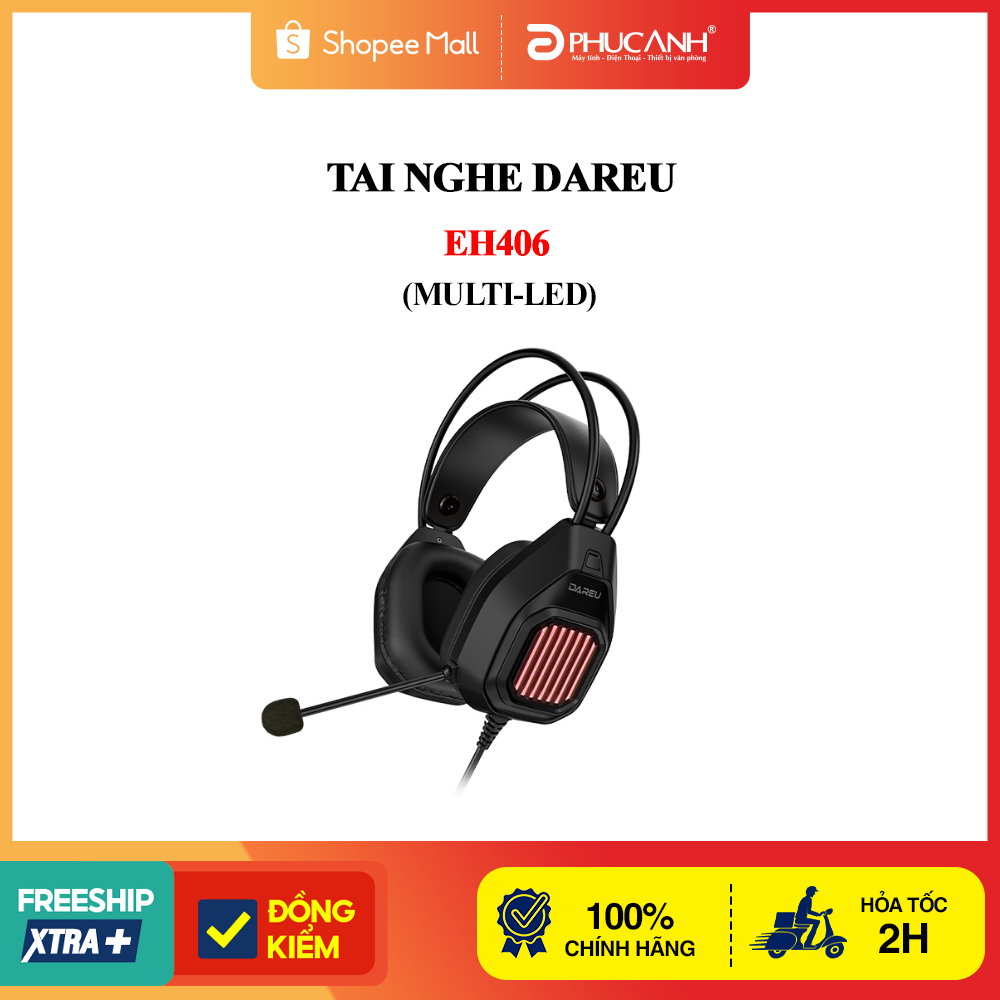 Tai Nghe Dareu EH406 (MULTI-LED)