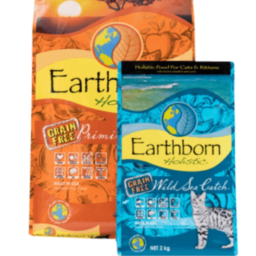 [Bao nguyên seal 6kg] Thức ăn mèo EARTHBORN từ Mỹ (Grain free)