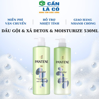 Dầu Gội Và Xả Pantene Detox & Moisturize 530ml Thái Lan