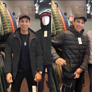 Áo phao, áo phao gió nam lông vũ 2 mặt, áo mặc được 2 mặt, lót lông vũ mặc cực kỳ ấm áp, áo chống nước, chống gió