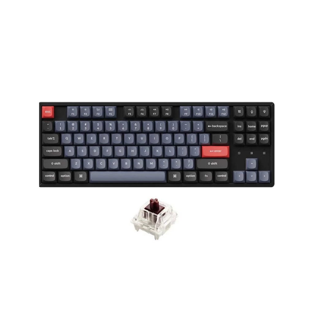Bàn phím cơ không dây TKL Keychron K8 Pro Aluminum Frame RGB Hotswap (Gateron Sw)