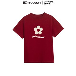 Áo Thun Baby Tee ATHANOR Dáng Ôm Tay Ngắn 100% Cotton Premium Mẫu HOA