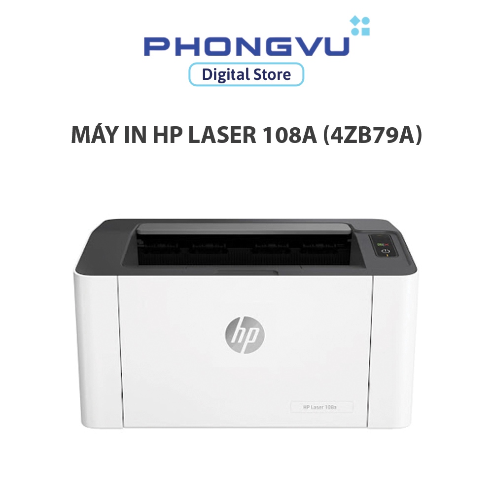 Máy In Laser Đen Trắng HP 108a (4ZB79A) – In A4 – Tốc Độ Cao – Kết Nối USB – Chính Hãng HP – Bảo Hàn