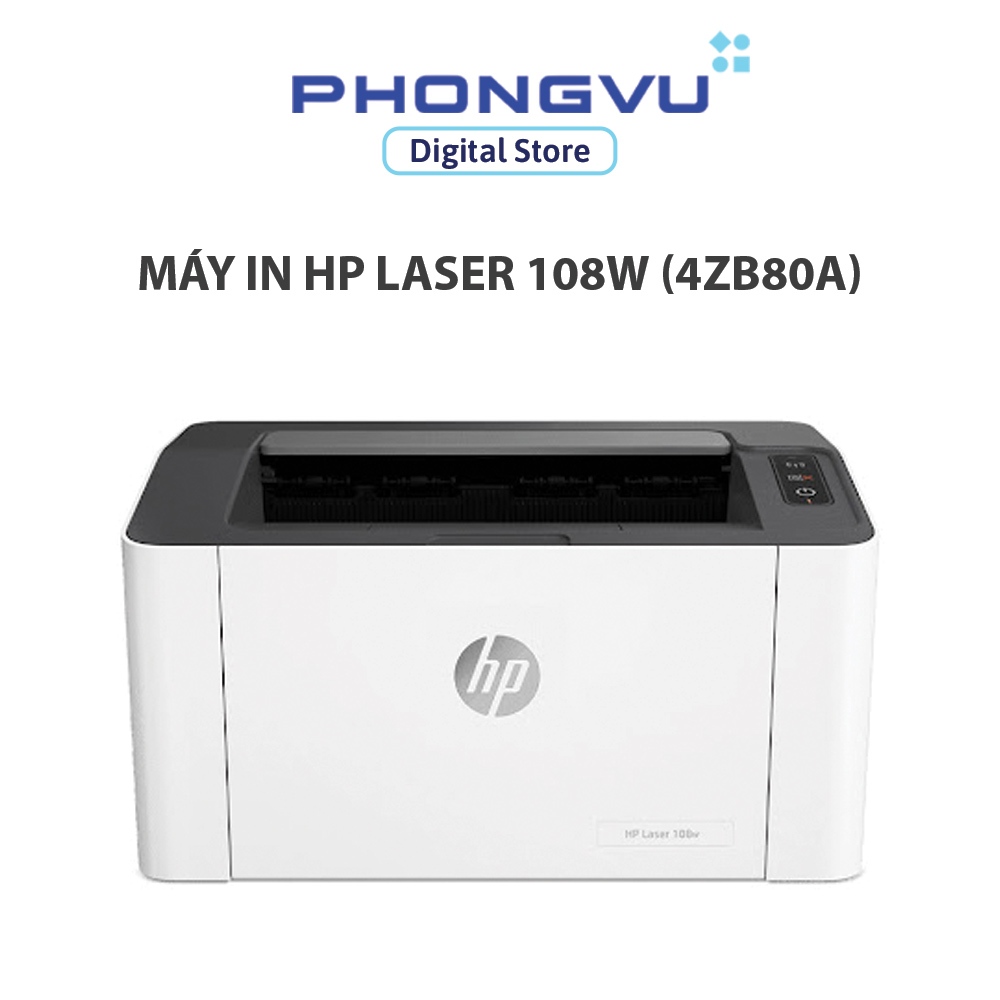 Máy In HP Laser 108w (4ZB80A) – In Đen Trắng – Kết Nối Wifi – In Nhanh 22ppm – Máy In Văn Phòng Tiết