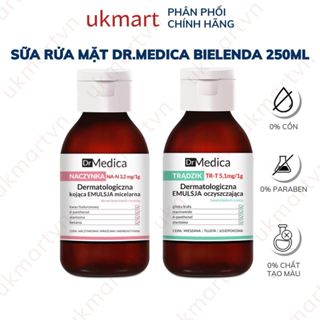 Sữa rửa mặt Bielenda Dr Medica Anti-acne Dermatological Cleansing Emulsion giảm mụn, sạch sâu êm dịu