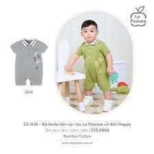 Bộ Body Liền Cộc Tay Lapomme Cổ Đức Happy