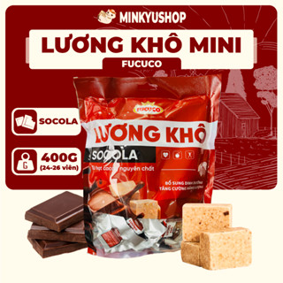 [GIẢM GIÁ] Lương Khô Mini Fucuco Socola Sô-cô-la Túi 400g Bổ Sung Năng Lượng Thay thế bữa ăn