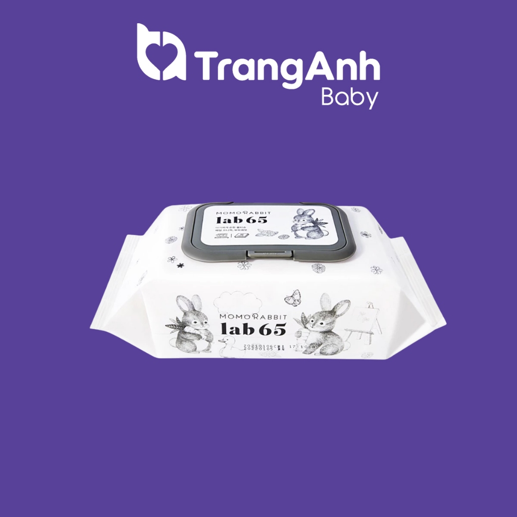 Giấy ướt Momo Rabbit Hàn Quốc Lab 65 (72 tờ)