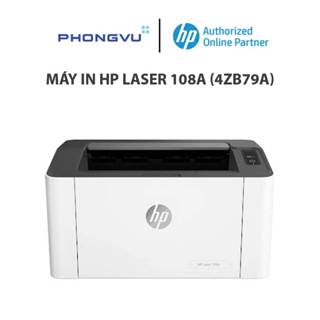 Máy In HP Laser 108a (4ZB79A) | In Trắng Đen | Kết Nối USB | Nhỏ Gọn Văn Phòng | Bảo Hành 12 Tháng