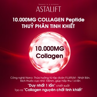 [HANNAH OLALA] Astalift_ Nước Uống Collagen Drink Pure 10.000mg Collagen 30mlx10 chai