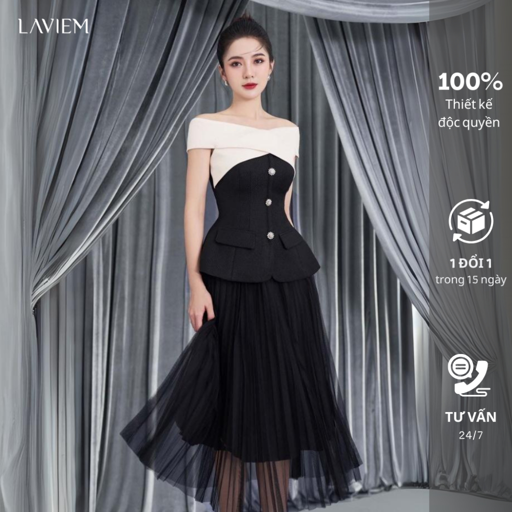 LAVIEM - Chân váy dập ly Fioni