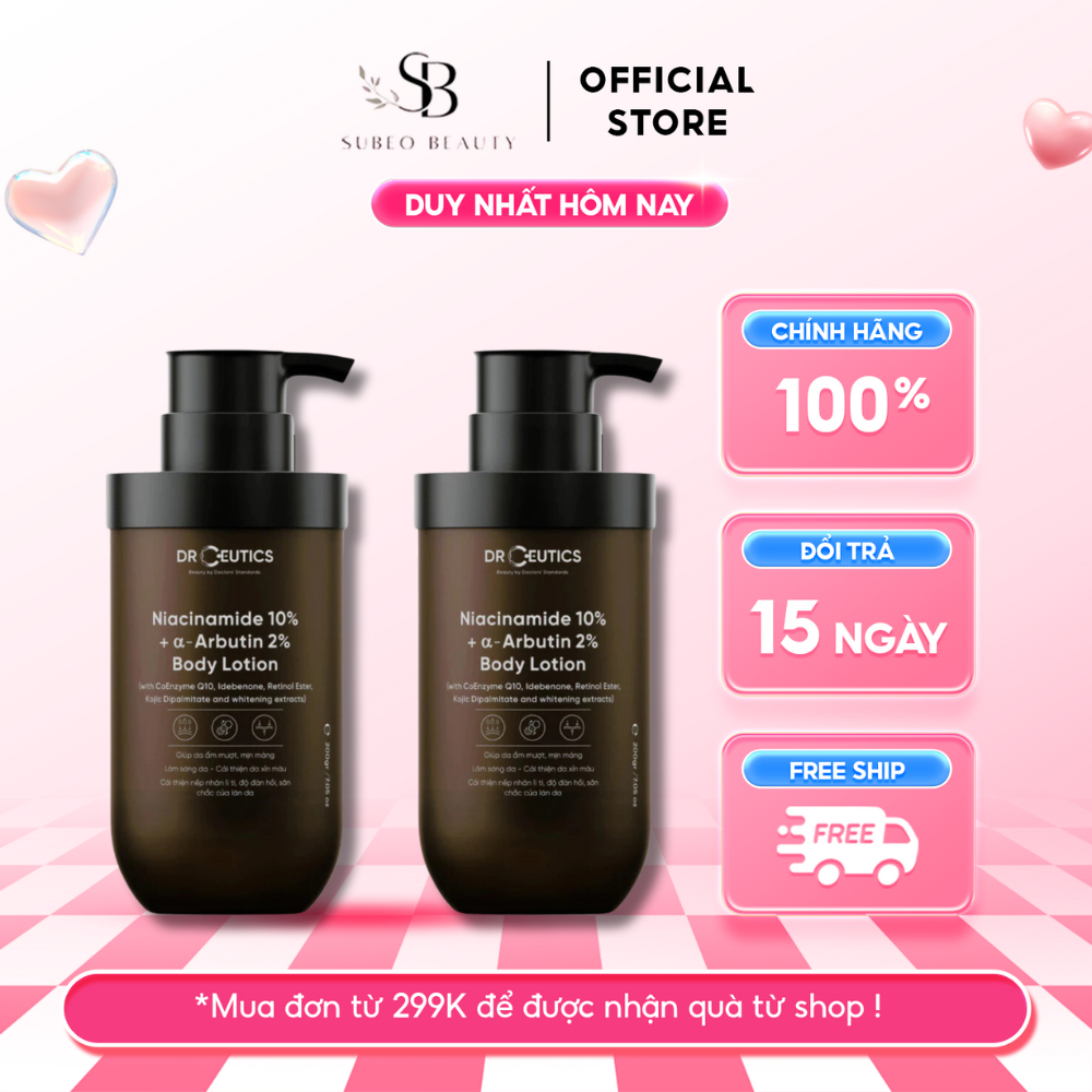 DRCEUTICS Sữa Dưỡng Thể Trắng Da DrCeutics Body Lotion Healthy White (200ml)