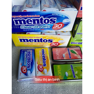 Kẹo Ngậm Không Đường Mentos Hương Đào/Nho Bạc Hà Lọ 17,5g/ 35g