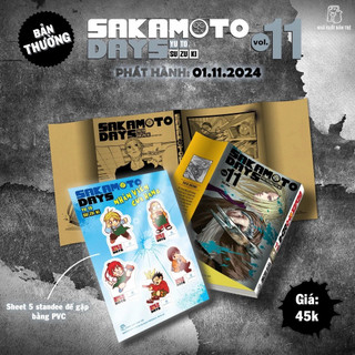 Truyện Tranh - Sakamoto Days - Tập 11 - Nguyên Seal - Tặng Kèm Sheet 5 Standee PVC - NXB Trẻ