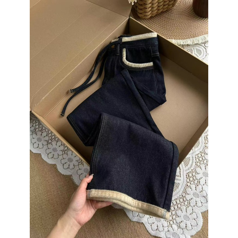  { Sẵn } Quần Jeans Lót Lông ,Quần Jeans Nữ Kiểu Bacsic,Lót Lông Dày Dặn Siêu Ấm 