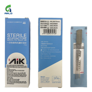 Kim châm cứu Khánh Phong AIK nguyên bản túi 10 sắc bén, thép không gỉ - Hộp túi 10 gồm 100 kim