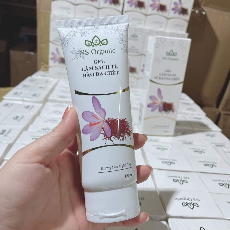 Gel Tẩy Da Chết Hương Hoa Nghệ Tây từ NS Organic